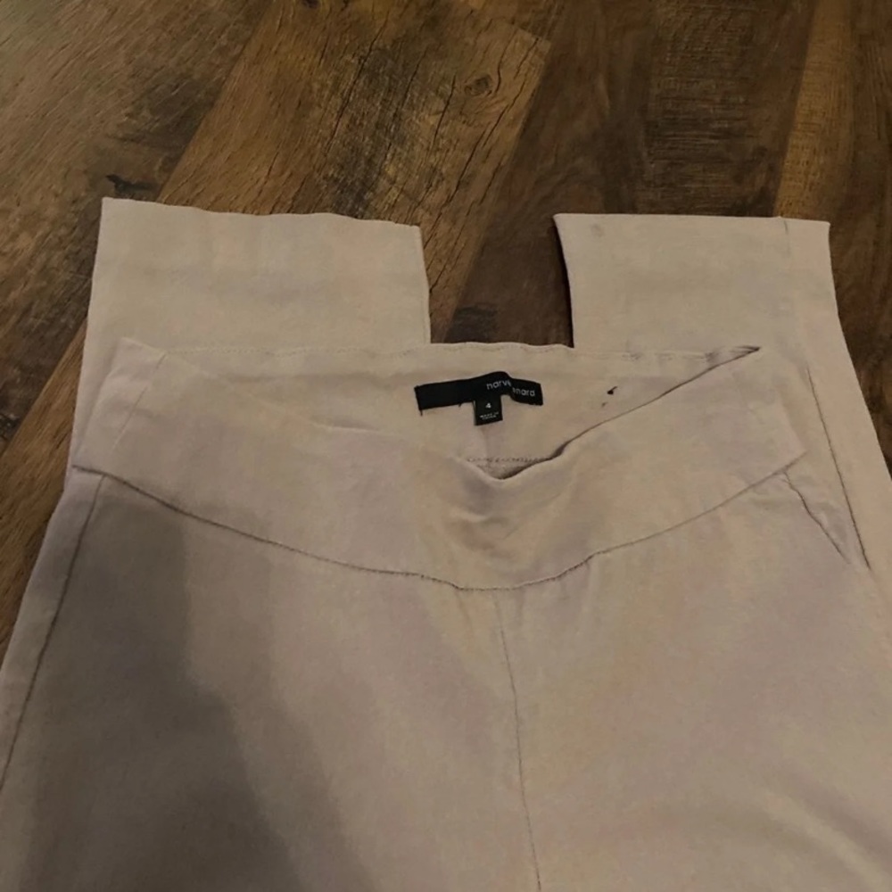 Beige dress pants stretch waist size 4